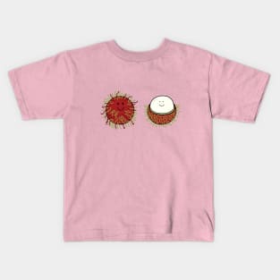 cute smiling fruit rambutan Kids T-Shirt